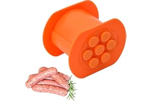 SHSHbuy Embutidora de Chorizos,Extrusora Manual para Salchichas de Perro Caliente con 7 Agujeros,Máquina de Perro Caliente,Exprimidor de palitos de Carne