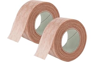 YAFLUG 2 Pièces Sparadrap Micropore, Ruban Adhésif Chirurgical, Strips Sutures Adhésives, Microporeux Et Flexible, Sparadrap Pour Nez, Rhinoplastie - Couleur Chair (1.25 Cm X 9 M)