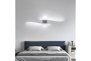 Comely Applique da Parete Interno LED, 27W 3000LM Lampada da Parete LED Moderna in Alluminio, Bianco Lampada a Muro Up Down per Soggiorno, Camera da Letto, Corridoi, Bianco Freddo 6500K