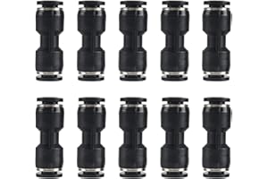 FANGKUN Lot de 10 raccords à air push de 6 mm - Raccord rapide - Raccord rapide - Raccord à dégagement rapide