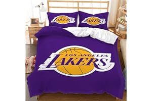 SK-YBB Basketball Bettbezug Set 135x200cm Jungen Basketball NBA Basketball Spiel Bettwäsche Set Betten Set Für Jugendliche Kinder Schlafzimmer (A6,135x200cm 80x80)