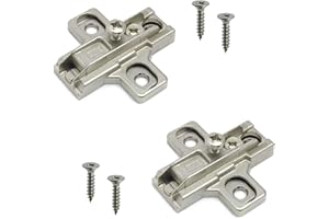 GAMOBIFER SALICE Base Serie 200 con Montaggio Tradizionale. Basetta Cerniera per Ante e Sportelli. (CROCE H03 REG. ECCENTRICA)