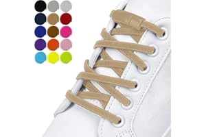 DALLAR Cordones Elásticos sin nudo - Cordones Ajustables y resistentes - Aptos en Zapatos y Zapatillas - Para Niños y Adultos