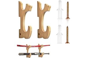 UINNOSSVC Sword Wall Mount Sword Hook Wall Mount Katana Sword Stand Wall Mount Sword Hanger Sword Wall Holder Samurai Sword Mount Wall Adjustable Display Weapon Rack for Samurai Sword Light Saber Double Layer