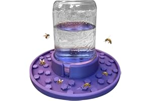 LYRICALIST Mangeoire à Abeilles Mason Jar - Abreuvoir à Abeilles, Mangeoire à Abeilles Mason Jar | Mangeoire de Ruche, Tasses de Jardin, Eau sucrée et mangeoire d'entrée, Mise en Conserve Efficace des Abeilles,