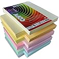 BRUSTRO Copytinta Coloured Craft Paper A4 Size 80 GSM Mixed Soft Colour 40 Sheets Pack (10 cols X 4 Sheets) Double Side Color for Office Printing, Art and Craft.