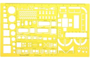 MASUNN 1:50 Decoraciones Interiores Mobiliario Arquitectónico Dibujo Plantilla Kt Soft Plastic Regla Stencil