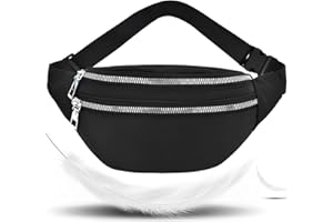 MORJCG Bumbags for Ladies, Bumbag, Fanny Pack for Women, Bumbag for Women, Waist Bag, Bumbags for Men, Festival Fanny Pack, Bumbag for Men Women, Adjustable Waist Packs for Travel, Hiking and Running