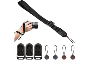 LuxStellar Juego de 4 correas para cámara de liberación rápida, sistema de fijación para correa de cámara, liberación rápida, clips de liberación rápida para correas de cámara, compatible con la
