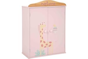 ARIAS-Armario de Madera de la colección Nature. Incluye un Juego de Cinco Perchas. Medidas:40x20,50x54,5 CM. Juguete Niños +3 años (ARI21580)