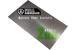 FULL ARMOUR 2mm Aluminium Sheet Plate - Grade 6082 T6 (300mm x 100mm)