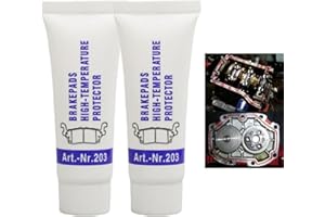 HEEFENG 2PCS Silicone Grease For O-Rings,Brake Caliper Slider Pin Grease,Heat And Cold Resistance Machine Lube,Waterproof And Durable,Clear Squeaking,Against Galling,For Car,Plumbers,Brake Pad