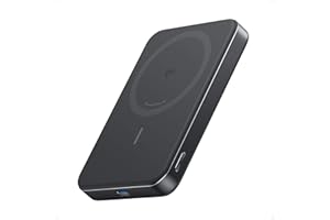 Anker MagGo Powerbank, Ultra-schlankes 10.000mAh magnetisches Akkupack, Qi2-zertifiziert, portabel, 15W Ultra-schnelles MagSafe-kompatibles Ladegerät, ergonomisches Design, nur für iPhone 16/15/14/13