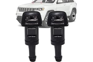 Nonuin Ugelli Ugello Spruzzo Tergicristallo Lavavetri per Jeep Compass Grand Cherokee 2007 2008 2009 2010 2011 2012 2013 2014-2017 5303833AA, Ricambi Auto 2 Pezzi