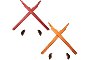 HKUCO Plus Red/Orange Compatible/Replacement Silicone Leg Set For Oakley Crosslink Sunglasses Earsocks Rubber Kit