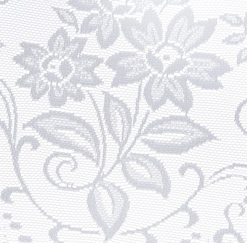 Anna Cortina 8841796L Langstore Jacquard mit Bleistiftfaltenband, 160×300 cm, weiß - 2