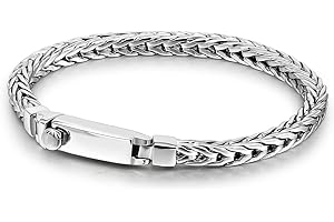 Dankadi Bracelet Cubain Chopin Fin Largeur 4MM en 925 Argent Sterling, Gourmette Chaîne Maille Fine Style Rock Punk Hip Pop Serpent Cadeau de Bijoux Fête Anniversaire pour Homme Femme