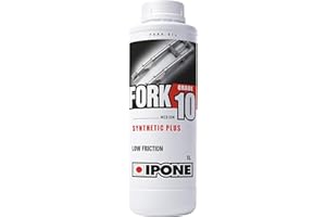 ‎IPONE IPONE - Gabelöl für Motorräder – Fork 10 – Teilsynthetisch – High Performance – Verhindert Reibung und Emulsion – Gebrauchsfertig, 1 Liter Kanister