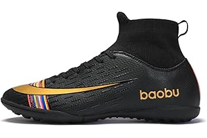 DASHANGYAN Botas de fútbol Masculino Botas de fútbol neutros Zapatos de Entrenamiento Antideslizantes para niños competitivos Botas de fútbol al Aire Libre Profesionales Zapatos competitivos Juveniles