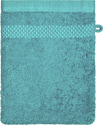 Dyckhoff organic cotton wash mitt turquoise size 16x21 cm