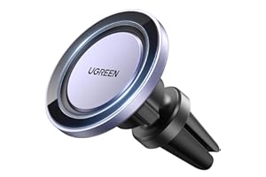 UGREEN MagSafe Autohalterung mit Metallring, Handyhalterung Auto kompatibel mit original MagSafe Hülle von iPhone kompatibel mit MagSafe iPhone 17/16/15/14/13 Pro Max und Allen Smartphones