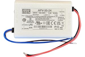 MEANWELL Mean Well APV-35-24 AC-DC Single Output LED Driver, Constant Voltage