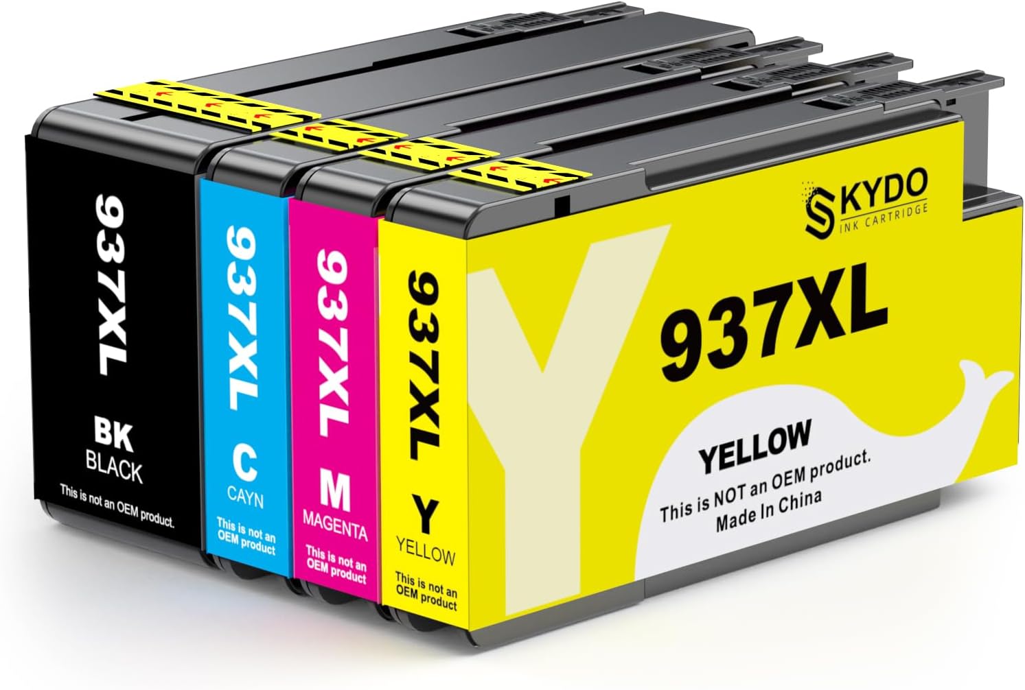 Cartuchos Tinta 937 con Chip compatibles con HP 937 937E 937XL Tinta para HP OfficeJet Pro 9730 9720 Titna HP Officejet Pro 9120b 9110b 9130b Impresora(con Chip)