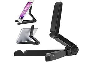 ‎RETOO Retoo Stojak na Tablet i Telefon Komórkowy Uniwersalny Uchwyt na Czytnik e-booków do Ekranu 11" Regulowany Kąt Składana Podstawka Kompatybilna z MediaPad Galaxy Tab Czarny