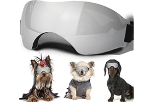 NICERINC PET Small Dog Sunglasses with Adjustable Strap UV Protection, Suitable for Puppy Eyes Protection