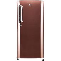 LG 190 L 4 Star Inverter Direct-Cool Single Door Refrigerator (GL-B201AASY, Amber Steel)