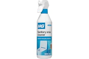 HG hygienisk toalettområdesrengörare 500 ml - snabbtorkande toalettspray - fläckborttagare - maximalt hygieniskt resultat