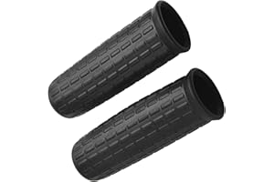 Daaxing Confezione da 2 impugnature in gomma per carriola, universali, colore nero, 122 x 32 mm, 122 x 30 mm