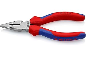 Knipex Alicate universal en punta negro atramentado, con fundas multicomponentes 145 mm 08 22 145