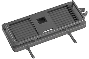 KeZaara Mensola Doccia Senza Foratura, Porta Shampoo Doccia, ABS Plastica-con 2 Ganci e 1 Supporto per Doccia, Adatta per Aste da Doccia 18 a 25mm, (Grigio Scuro, 1 Pezzo)