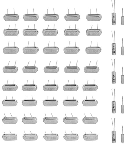 Lot De 10 Oscillateurs à Quartz 32 768 Hz - Format Cylindre 3x8mm - Argenté - Pour Montres, Horloges, Microcontrôleurs