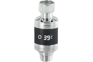 CLOUDPOWER Sensore sensibile per doccia termometro dell'acqua, display a LED digitale, facile da leggere, sensore di temperatura per doccia, flusso d'acqua sensibile, rubinetto per cucina