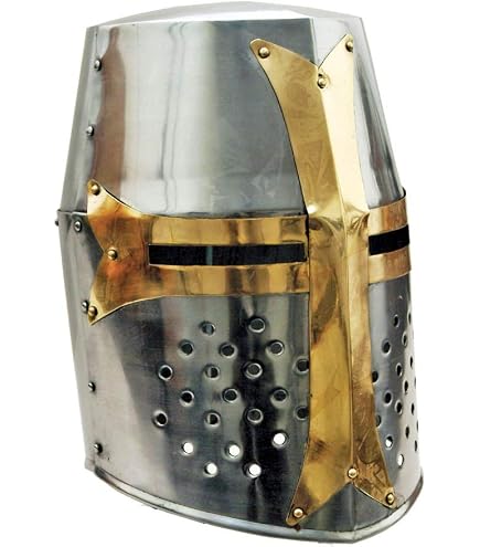 Casque Corinthien Grec Medieval - Réplique Spartan Avec Plume Rouge - Acier 18 - Taille Adulte - Déco Ou Cosplay