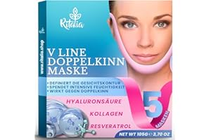 ‎RITALIA Ritalia 5er Set Kinnmaske zur Reduzierung des Doppelkinns mit Kollagen und Hyaluronsäure