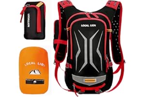 LOCAL LION Mochila Ciclismo 18L Senderismo Montanismo Camping Viaje al Aire Libre Hombres Mujeres