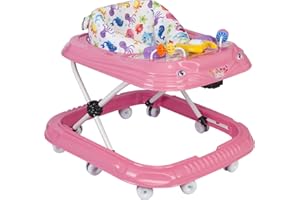 TOYS STORE Baby Gehwagen Gehfrei Lauflernwagen Babywalker Lauflernhilfe Alpina (Rosa)