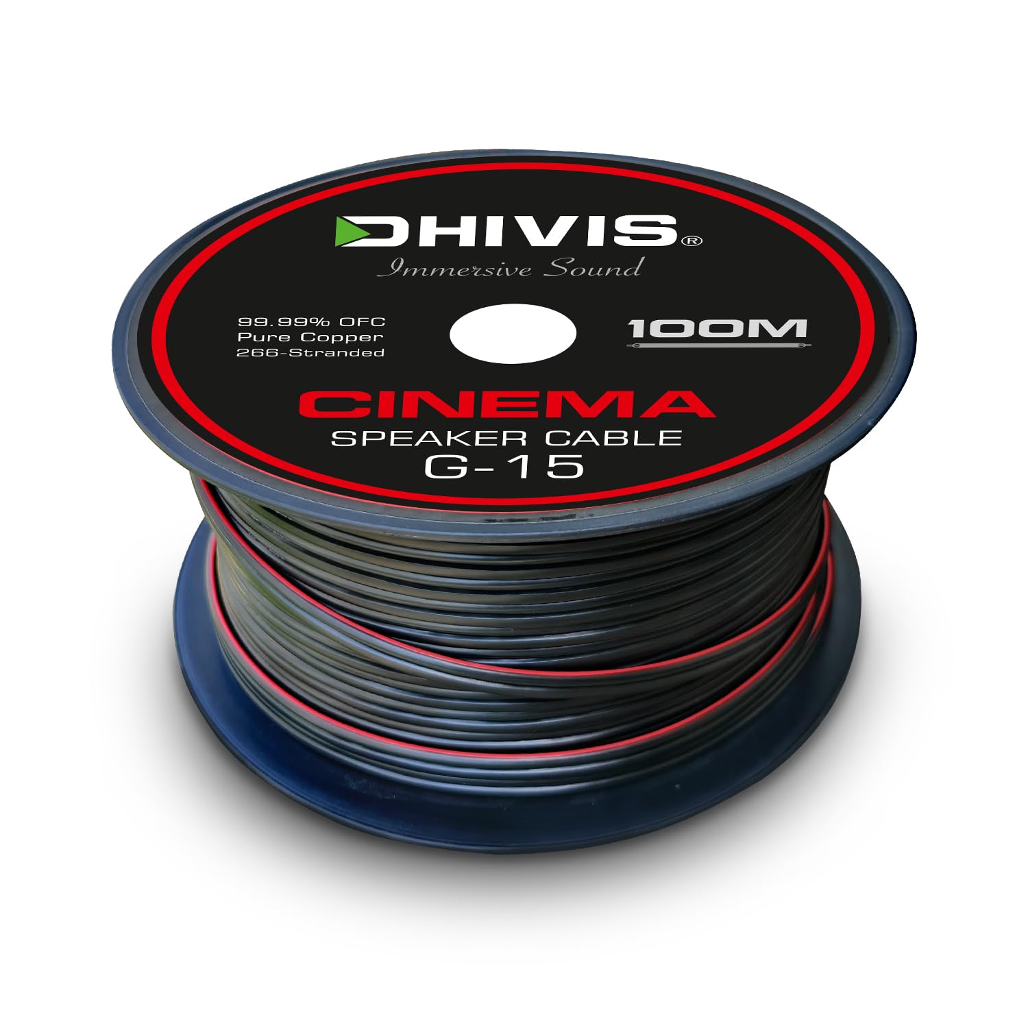 Elevate Your Sound with DHIVIS 15G Pure Copper Speaker Cable 100 Meters
