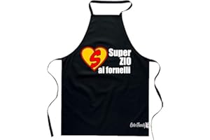 Colorfamily Grembiule Papà Mamma Nonna Nonno Zio Zia ai fornelli da cucina Idea regalo divertente