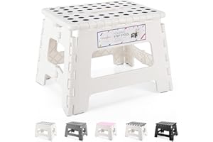HOUSE DAY 22 cm – składany stołek dla dzieci, stołek składany, taboret składany (biały)