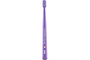 Curaprox Spazzolino CS Kids-Per bambini dai 4 ai 12 anni/Pulizia delicata ultra-morbida / 5.500 filamenti Curen® / Viola/Confezione singola/Made in Switzerland