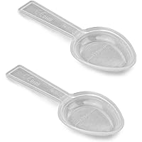 hitools 2X Kunststoff Messlöffel/Dosierlöffel - 5 ml - transparent - 1,25/2,5/5 ml