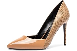 Castamere Mujer Puntiagudas Zapatos de Tacón Cuero Interior Tacón de Aguja 10CM