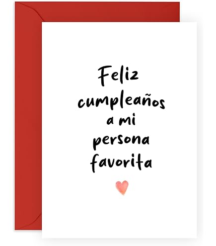 Funny Face Karten Central 23 Tarjeta De Cumpleaños Para Hombre Mujer - 'TE ENCONTRARÍA ANTES Y TE AMARÍA MÁS TIEMPO' - Tarjeta De Felicitación Romántica Para Esposo, Esposa, Novio, Novia - Tarjeta