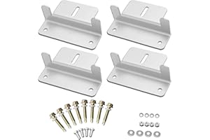 Tiardey Supports en Z en Alliage d'aluminium pour Monter des Kits de Support de Montage de Panneau Solaire pour RV Boat Wall Caravans Yacht et Autres installations Hors réseau