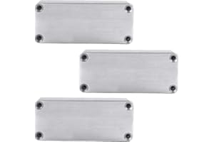 Supmico 3 x Pro 1590A Estilo 92 x 38 x 31 mm Aluminio Metal Stomp Box Caja de Pedal Efecto Guitarra