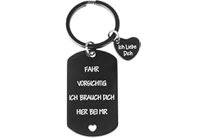 MEJOSER Schlüsselanhänger Auto Motorrad Männer, Glücksbringer Fahr Vorsichtig, Drive Safe Geschenke für Freund Partner Ehemann, Adventskalender Füllung 2025, Führerschein Bestanden Geschenk für Ihn